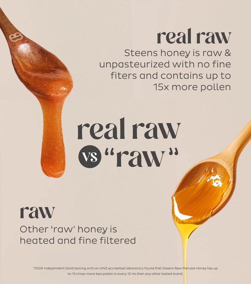 Steens Manuka Honey - MGO 50+ - 12oz - Image 3